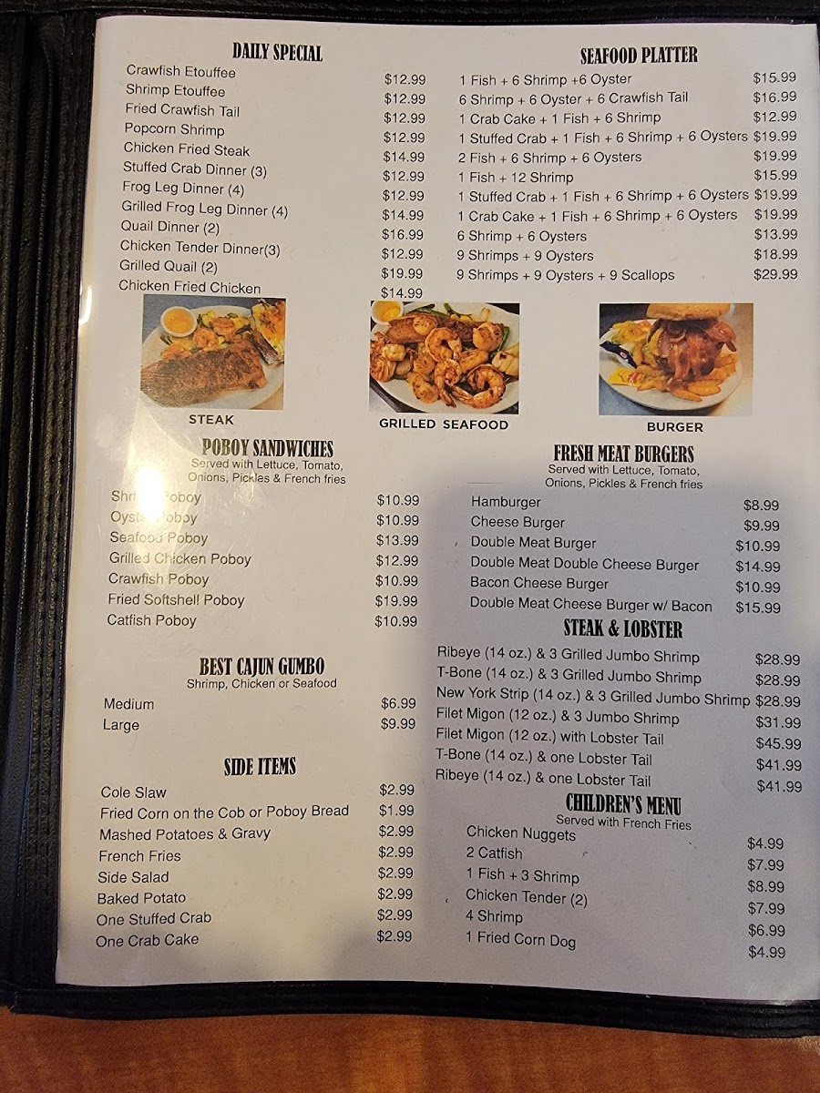 Texas Seafood & Steakhouse Menu - Image 3