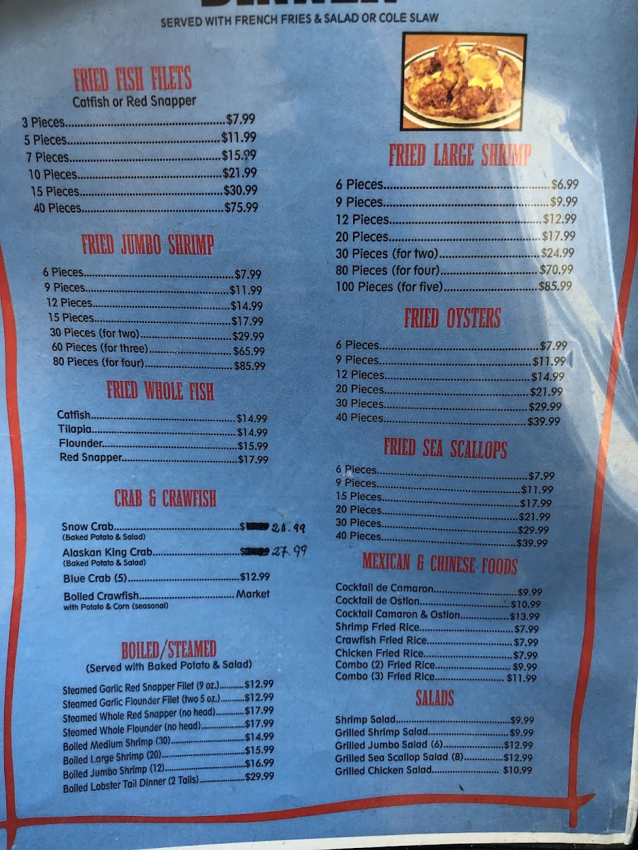 Texas Seafood & Steakhouse Menu - Image 5